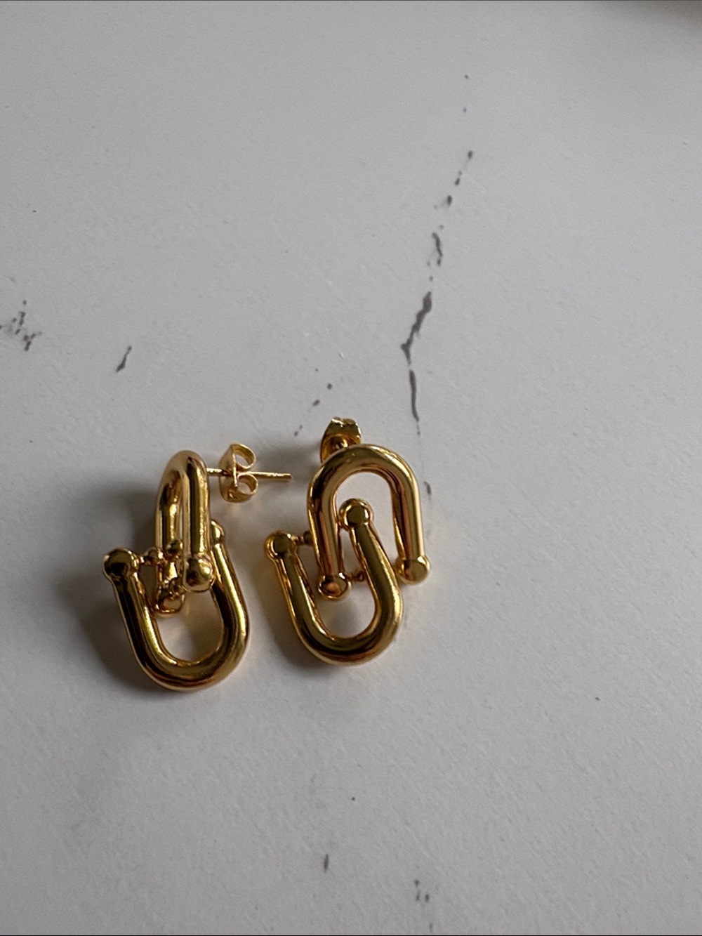 NWOT Gold Link Drop Earrings - Women Jewelry